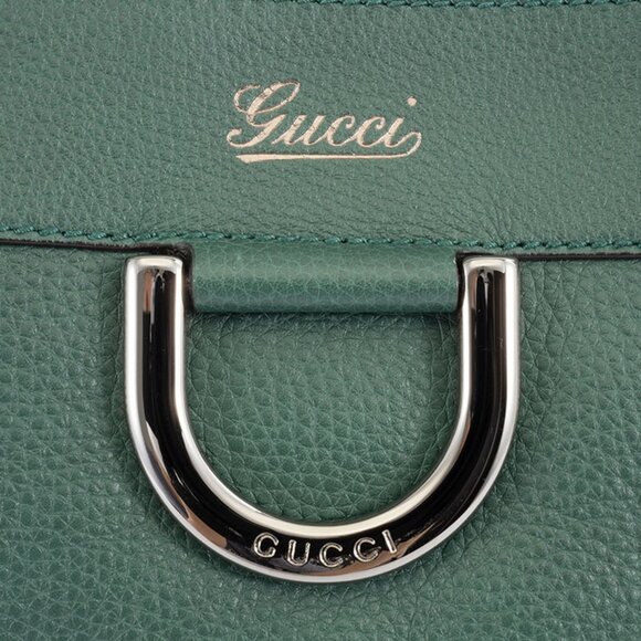 GUCCI Green Leather Shoulder Bag - Picture 6 of 10
